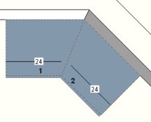 45 Degree wall with cabinets